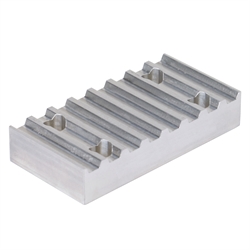 Klemmplatte aus Aluminium für Zahnriemen Profil T2,5 Riemenbreite 10mm, Produktphoto