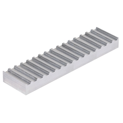 Klemmplattenrohling ungebohrt aus Aluminium für Zahnriemen 8M Plattenmaße: Länge 226mm x Breite 110mm, Produktphoto