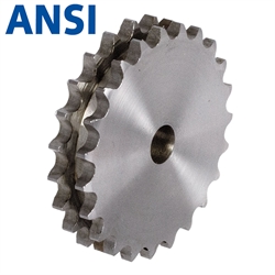 Zweifach-Kettenradscheiben ZRL ohne Nabe, ANSI 50-2 (ASA 10 A-2, ex DIN 8188), Produktphoto