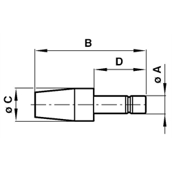 Einsteck-Schalldämpfer, Technische Zeichnung