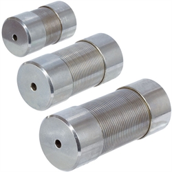 Federkupplung EL (Gelenkkupplung) Größe 6 Nenndrehmoment 2,5Nm lang vorgebohrt Länge 30mm Aussendurchmesser 17mm, Produktphoto