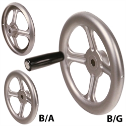 Artikel 67099940 - Speichen-Handrad aus Edelstahl 1.4404 (V4A) Ausführung  B/A ohne Griff Durchmesser 400mm