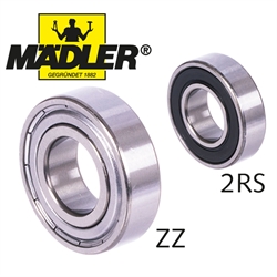 MÄDLER Rillenkugellager einreihig Innen-Ø 12mm Außen-Ø 28mm Breite 8mm beidseitig abgedichtet, Produktphoto