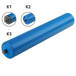 Tragrolle K1 Kunststoff blau Ø=40mm RL=500mm EL=505mm AL=525mm Federachse, Produktphoto