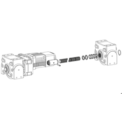 Zentralantrieb-Sets für RBM/I, Technische Zeichnung
